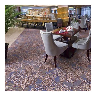 China Purple Series With Flower And Circle Fan Elements Wilton Woven Carpet for sale