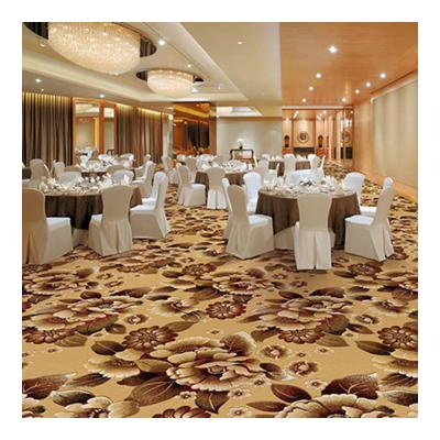 China Luxury Banquet Hall PP Wilton Floral Patterned Carpet Woven Carpet In Stock for sale