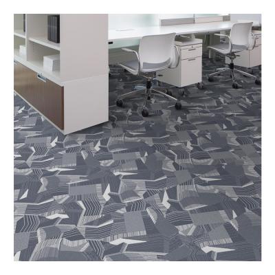 China Customized Pattern Commercial Gray Printed Carpet Tiles For Business for sale