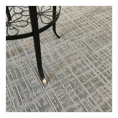 China Fibra de Gray Commercial Modular Carpet Nylon con el forro del PVC en venta