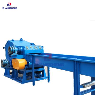 China Wood Processing Mobile Shredder Equipment Wood Chipper Wood Chipper Machine Diesel Engine 40 Hp for sale