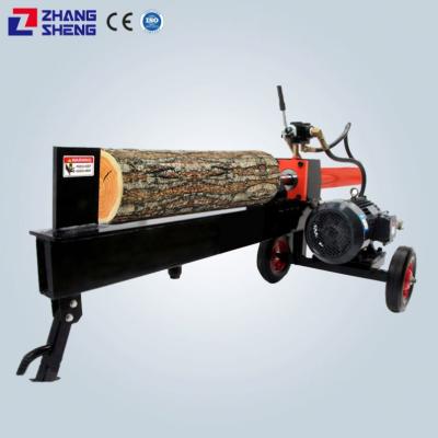 China Quick Kinger Hydraulic Automatic Firewood 40ton Wood Processing Oiler Wood Processor with Log Pusher for Horizontal Skid Beef Log Splitter for sale