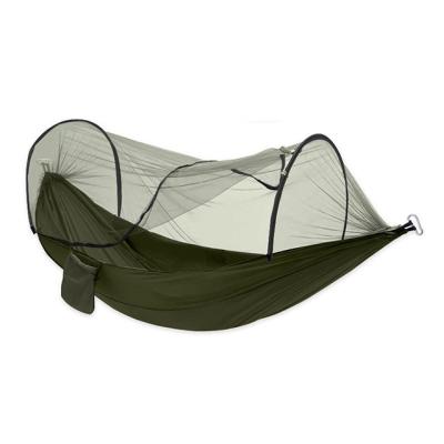 China 260*140cm Parachute Cloth Camping Durable Full Automatic Aerial Tent 2 Person Outdoor Nylon Mosquito Net Hammock for sale