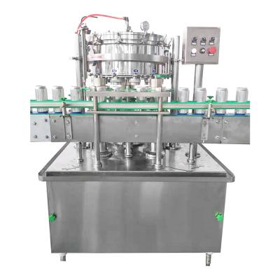 China 1000-1500 Beverage Cans Per Hour Carbonated Beverage Beer Canning Machine Low Price for sale