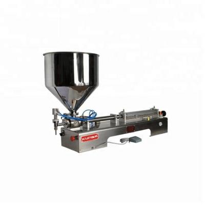 China Chemical Single Head Horizontal Automatic Filling Machine With Funnel for sale