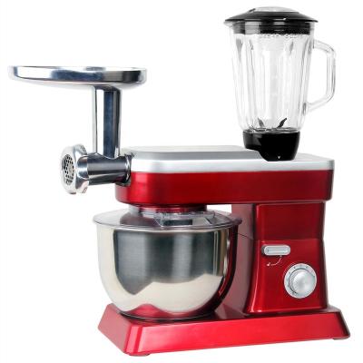 China Multifunctional Classic Food Processor Cake Bread Pizza Food Dough Mixer Combo Cooking Electric Kneading Machine with 1.5L Glass Mixer for sale