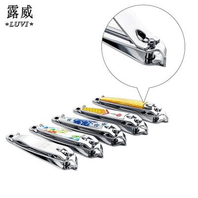 China LUWEI07 Finger Stainless Steel Style Cuticle And Nail Nipper Professional Russian Nail Clippers for sale