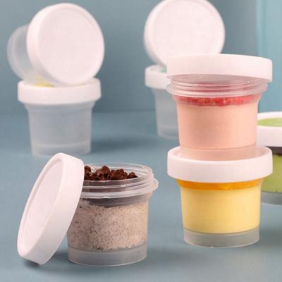 China Multi Clear Plastic PP Dessert Bowl Yogurt Cake Pet Plastic Dessert Cups for sale