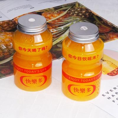 China Custom Logo Beverage Beverage Milk Tea Disposable Cup Disposable Plastic Juice Bottles Customized Customized Plastic Bottles for sale