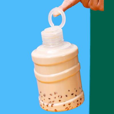 China Empty Plastic Beverage Juice Bottles Reusable Clear Beverage Containers For Juice Milk And Other Drinks for sale