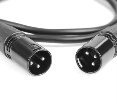 China Balancing Cable Multimedia 3pin XLR Male To Male For Audio Electronic Mixer Brass And Tin Plating for sale