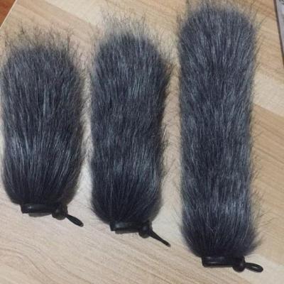 China Handheld Synthetic Microphone Sleeve Furry Rabbit Hair Microphone Size Could Be Customized for sale