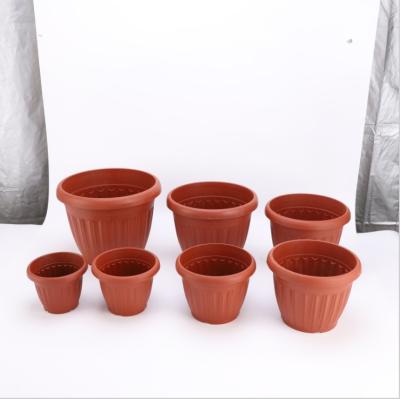 China CLASSIC round size solid color fruit vegetable plastic flower pot for family for sale