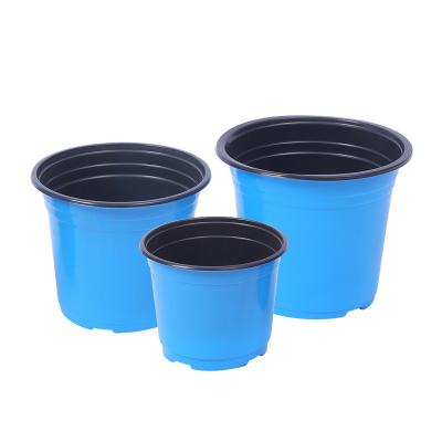 China CLASSIC wholesale cheap double color plastic flower pot for landscaping landscape greening private garden for nursery farms for sale