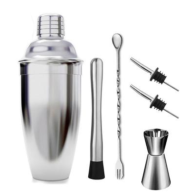 China Cocktail Shaker Set Wine Coctelera Batidora Boston Recipe Mixer Shaker Bartender Barware Kit Kitchen Bar Tools Stainless Steel Cocktail Shaker Set for sale