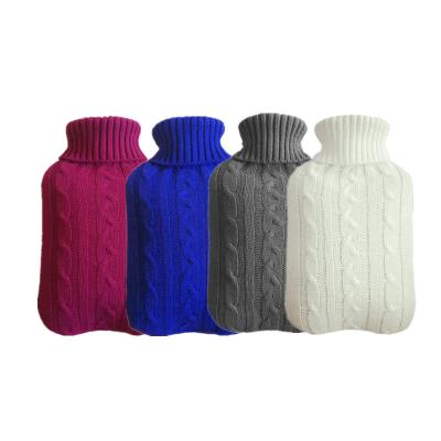 China Safety 2000ml Hot Water Bag Cover Knitted Winter Washable Removable Warm Warmer Cover Soft Knitting Anti-scalding Water Bottle Cover for sale