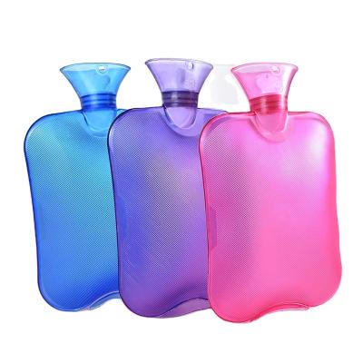 China Safety 2000ML PVC Water Bottle Warmer Hand Warmer Winter Portable Water Bottles Girls Pocket Hand Feet Hot Water Bag for sale