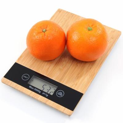 China Home Coffee 5kg/1g Model Wood Measure Scale Electronic Digital Kitchen Scale Weighing Tool LCD Display Kitchen Cooking for sale