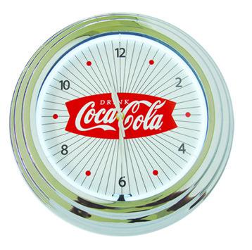 China LUMINOVA 15inch Double Neon Clock Neon Lamp for sale