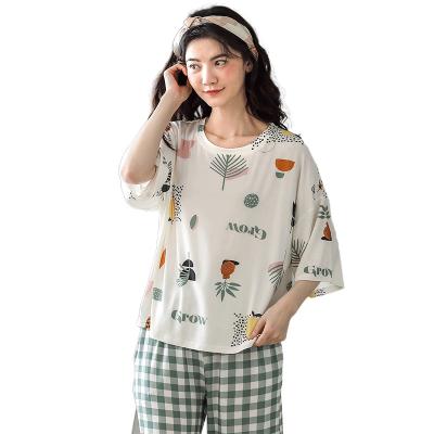 China Factory direct sales wholesale price comfortable summer modern pajamas Mujer pajamas comfortable adult ladies for sale