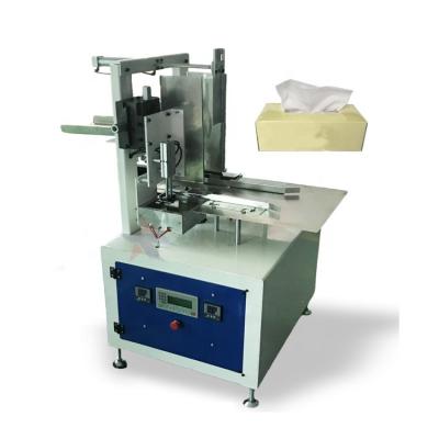 China Hotels Melt Glue Semi Face Tissue Paper Box Cardboard Sealing Machine for sale