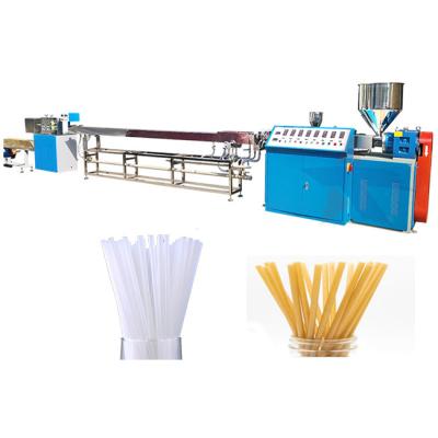 China PLA pp Wheat Rice Pasta Corn Plastic Drinking Bamboo Straw Material Extruder Making Automatic Straight Biodegradable Drinking Straw Making Machine for sale