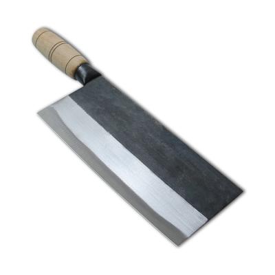 China Factory Stored High Quality Handmade Iron Kitchen Utensils Carbon Steel Cleaver Sharp Knife for sale