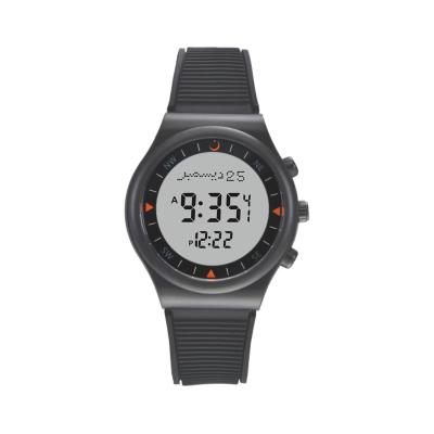 China Black WY-16 AL-FAJR Digital Azan Waterproof Plastic Muslim Prayers Watches Alarm Sports Islamic Arab Watches for sale