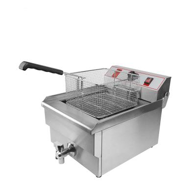 China Hotels Commercial Professional Temperature Control Countertop Stainless Steel Electric Deep Fryer à venda