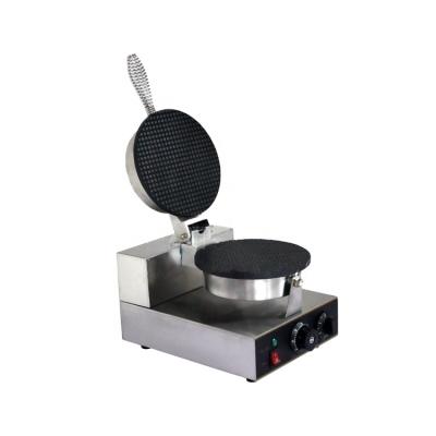 China 220V Commercial Electric Nonstick Baking Outdoor Waffle Making Machine Single Plate Nonstick Ice Cream Cone Waffle Maker à venda