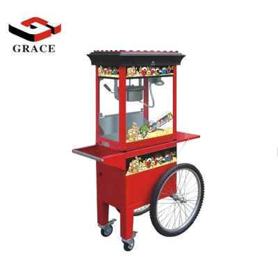 China Commercial Hot Air Supply Electric Commercial Popcorn Making Machine Maker With Trolley Cart à venda