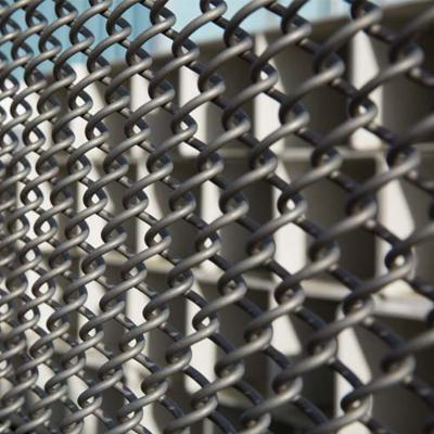 China Easily Assembled PVC Coated Diamond Shape Wire Mesh Sportsfield Mini Galvanized Chain Link Fence for sale