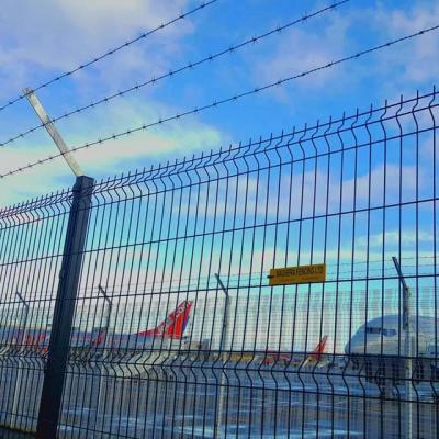 China Factory Wholesale Prices Easily Assembled Powder Coated Welded Hot-dipped Galvanized Wire Mesh Airport Fence of Garden Triangle 3d for sale