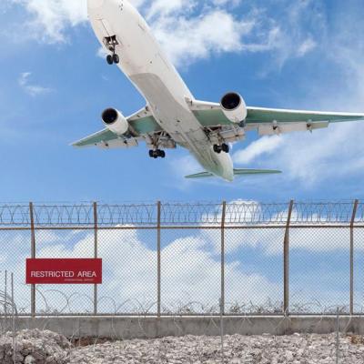 China Cheap Easily Assembled Airport Barrier Anti Climb Wire Mesh Metal High Security Galvanized 358 Chainlink Airport Barrier for sale