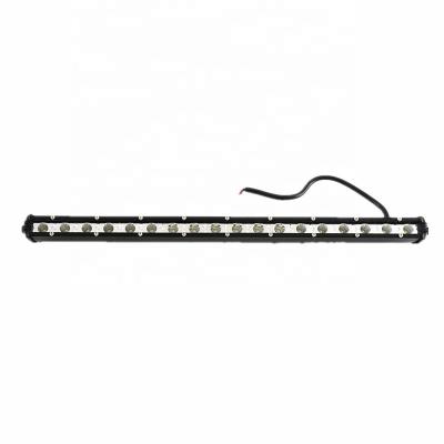 China Housing: 20in 54W Die Cast Aluminum Slim Single Row LED Driving Spotlight LED Work Light Bar Single Row Driving Lamps For ATV SUV for sale