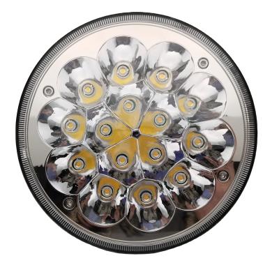 China PMMA LED Fog Light 45W Yellow 7 Inch High Low Led Headlight For Train Truck for sale