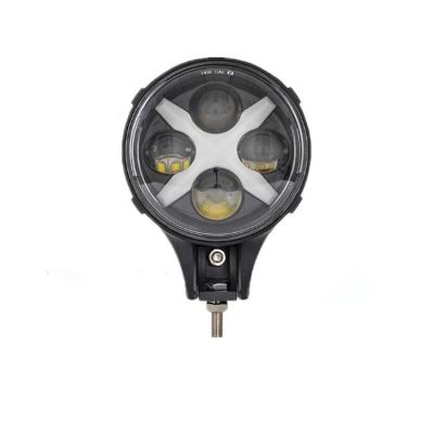 China PMMA 12V 24V Universal 6 Inch DRL LED Work Head Drive Yellow Red Blue White Light For Car SUV Offroad Truck ATV for sale