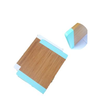 China Customized Eco - Friendly Minimalist Cutting Board Food Grade Bamboo Chopper With Color Side for sale