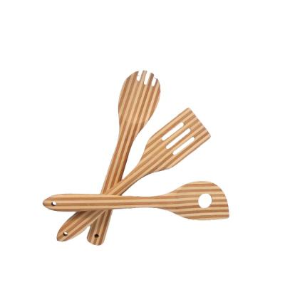 China Eco-Friendly Bamboo-stitched Wooden Shovel Square Shovel Kitchen Cutlery Set For Sale for sale