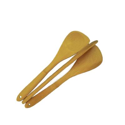 China Bulk Sustainable Eco-friendly Round Handle Bamboo Spoons Bamboo Spoon Spoon Spatula For Sale for sale