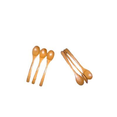 China Hot Sale Eco-friendly Tableware Bamboo Spoon Sustainable For Children Soup Spoon For Kids For Sale for sale