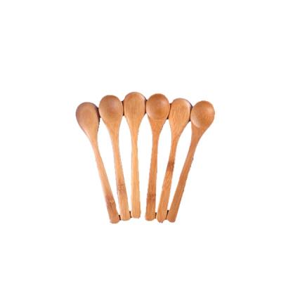 China Hot Selling Eco-Friendly Sustainable Spoon Baby Bamboo Training Spoon For Sale for sale