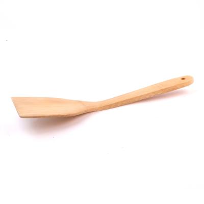 China Sustainable Eco-friendly Bamboo Curved Durable Heat Resistant Cooking Spatulas For Sale for sale