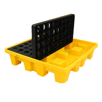 China Eco - Friendly Durable Strong Yellow Detachable Virgin HDPE 4-Drums Plastic Spill Paddle for sale