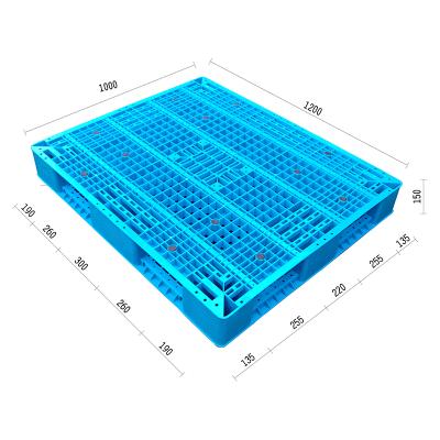 China Double Faced 1200*1000 Double Side Reinforced Euro Racking Heavy Duty Plastic Pallet for sale