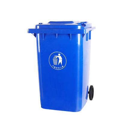 China Large Outdoor Large 360L Liter Industrial Movable Plastic Waste Bin Sustainable for sale