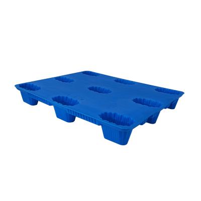 China 1200*1000 Single Faced Nine Feet Blowing Food Grade Blank Material Stackable Plastic Pallet for sale