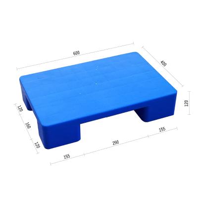 China Small Size Supermarket Warehouse Single Faced Flat Surface 60x40 Mini Plastic Pallet for sale