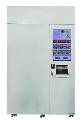 China Micro Wave Oven Heating Hot Meal / Pizza Automatic Vending Solutions With Freeze -21 Degree for sale