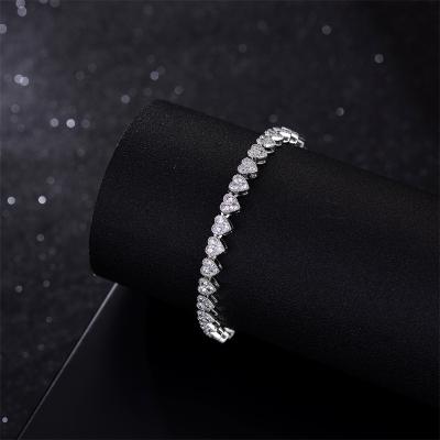 China Hiphop Zircon Tennis Bracelet Men Women Men Women Cz Diamond 5mm Brass Bracelet 3mm 4mm Iced Out for sale